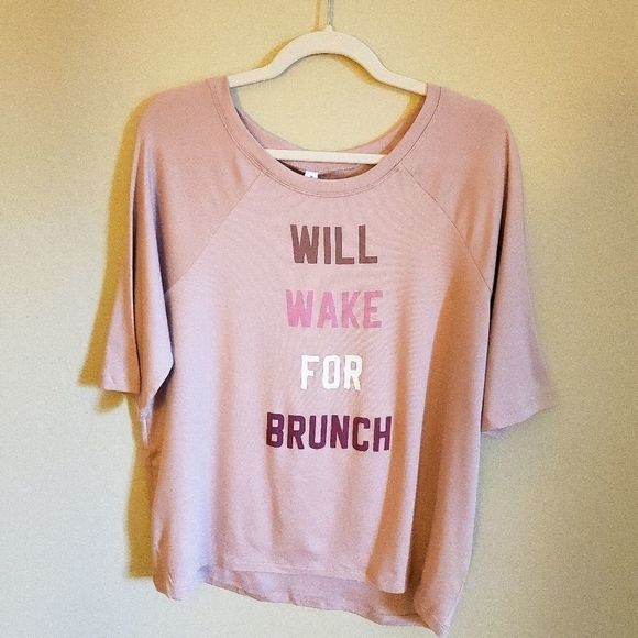 Fabletics Tops - NWT FABLETICS Will Wake For Brunch Graphic Tee S